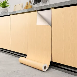Engineering Grade High End PVC Wood Grain Sticker Self Adhesive Film for Home & Commercial Renovation in Stock