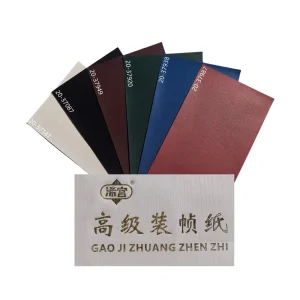 Environmentally Friendly Materials Leather Paper Single Color PVC Coated Paper Roll PVC Coated Binding Paper