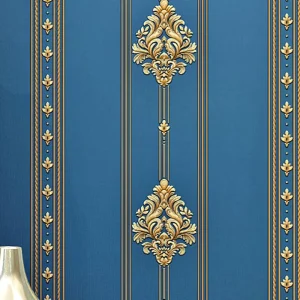 Europe Damask Non Woven Wallpaper Home Decor Florals Wall Paper