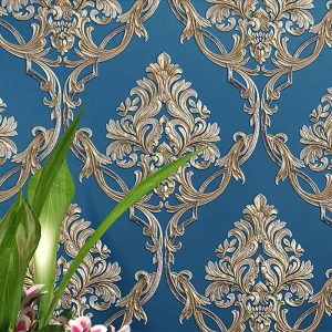 Europe Damask Non Woven Wallpaper for Home Decor Living Room Bedroom Background Florals Wall Paper