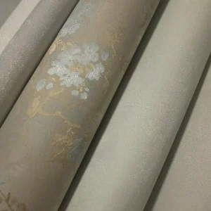 European 3D Embossed Non Woven Wallpaper Modern Geometric Floral Pattern Waterproof for Bedroom Living Room Sofa TV Backwall