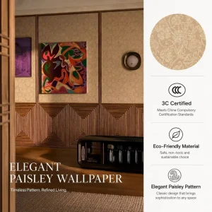 European Embossed PVC Wallpaper Roll Luxury Floral Wall Covering Vinyl Decorative Wall Paper for Bedroom Living