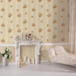 European Floral Design 106 cm PVC Beautiful Wallpaper for House