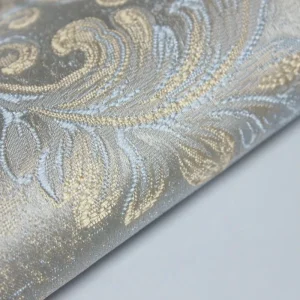 European Floral Patterned 3D Embossed Non-Woven Wallpaper Moisture-Proof for Bedroom Living Room Sofa TV Backwall
