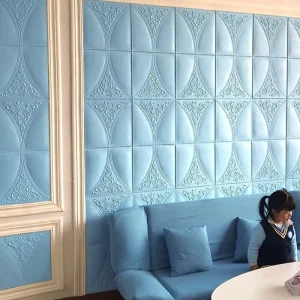 European Pattern Decorative TV Background Wall Stickers Wallpaper Bedroom Headboard Self-Adhesive Soft Pack