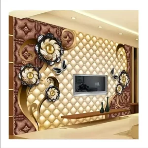 European Relief Wall Mural White Plaster Pattern Background Wallpaper 3D Stereo Photo Mural