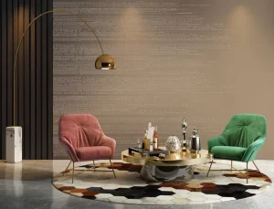 European Style 3D Relief Geometric Wallpaper High Quality Vinyl Wall Covering for Luxury Villa Hotel Interior Design Home Decor
