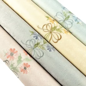 European Style High Precision Embroidery Wallcovering Floral Waterproof Whole House Wallpaper Cloth for Bedroom Living Room