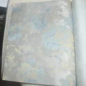 European Style Luxury 3D Damask Wallpaper for Living Room Floral Non Woven Wall Covering for Hotel Use for Interior Decoration