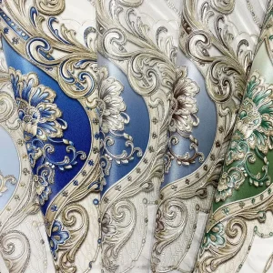 European Style Palace Style Large Flower PVC Wallpaper Bedroom Living Room Dining Room Villa Decoration Background Wall Paper