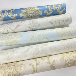European Style Romantic Floral Wallpaper Luxurious and Elegant Bedroom Living Room Background Wall Non-woven Wallpaper
