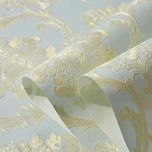 European style Luxury Non woven Wallpaper 3d Garden Damascus Living Room TV Background Wallpaper Wall Design