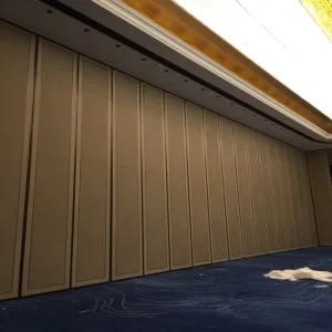 Exhibition Media Workroom Movable Partition 85mm Acoustic MDF Panels Laminate Surface Flexible Media Office