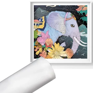 FX1802 Classical Style Decorative Non woven Paper Matte Face Waterproof Digital Ink jet Printed Wallpaper Roll 30m Length