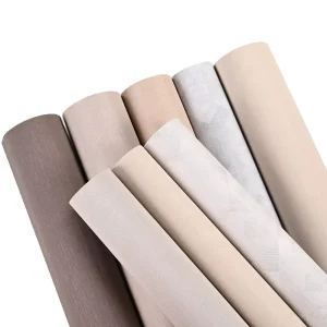 Fabric Design PVC Decorative Film Waterproof and Anti Static Burlap Surface PVC Wallpaper Coarse Cloth Texture Wall Cloth