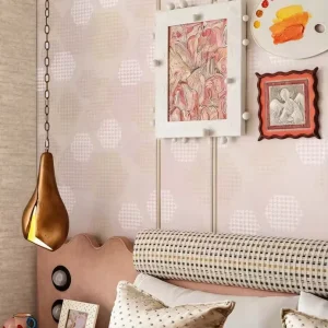 Factory 180g Nonwoven Wallpaper Roll Modern Geometric Pattern Wall Covering for Bedroom Home Decoration