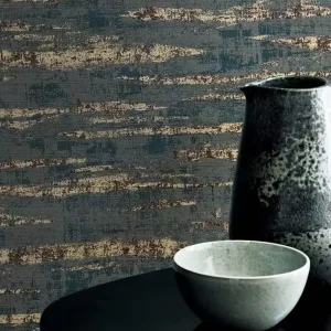 Factory 180g Soft Nonwoven Sound Absorbing Wrinkle Resistant Wallpaper Roll Dark Wood Grain Texture 1.06x10m Bedroom