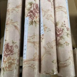Factory B Grade PVC Wallpaper Deep Embossed Hot Selling Wallpaper