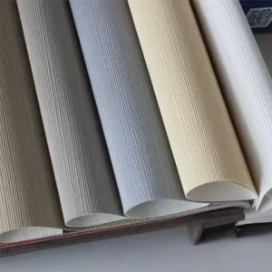Factory Custom Pvc Woven Fabric Wall Covering Wrinkle Resistant Wallpaper for Interior Wall Decor