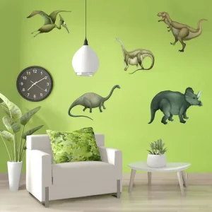 Factory Custom Removable Dinosaur Wall Decals Waterproof Vinyl Wall Stickers for Kids Bedroom Nursery Room Decoration