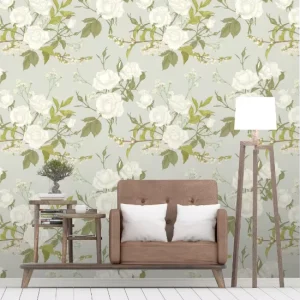 Factory Custom Wallpaper Printing White Base Non Woven Wallcovering Roll for Bespoke Design UV Latex Eco Solvent Production