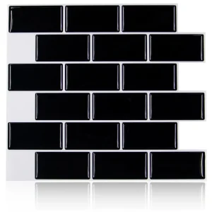 Factory Customized Modern 3D Geometric Wallpaper Glossy Black Pure Color Wall Covering Waterproof Paper Office House Wall Decor