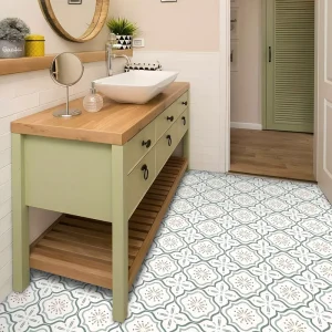 Factory Direct Sale Eco friendly 3D Removable Waterproof Flame retardant PVC Water Wallpaper Floor Stickers for Bathroom