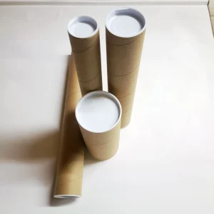 Factory Direct Sales Round Kraft Paper Tubes Paper Rolls Posters Wallpaper Blueprints Art Scrolls Shipping Handmade Crafts