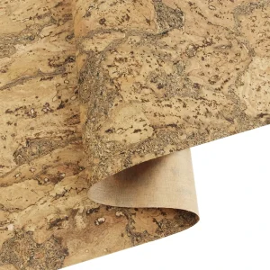 Factory Direct Vegan Retro Style ECO Natural Cork Fabric Leather for Purses Belts Shoes Bags Wallpapers