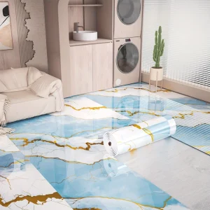 Factory Direct sale Marble Wall Self adhesive Wall Stickers Gold plated Wall Stickers Floor Stickers Multi functional Stickers