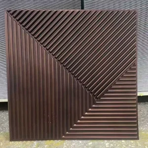 Factory Indoor Decor Panel Pared 3D Wallpaper Projects Decoration PVC 3D Wall Panel 50*50 cm