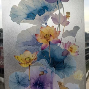 Factory Matte Self-Adhesive Vinyl PVC Frosted Glass Window Film With UV Water Resistant For Privacy Home Decor