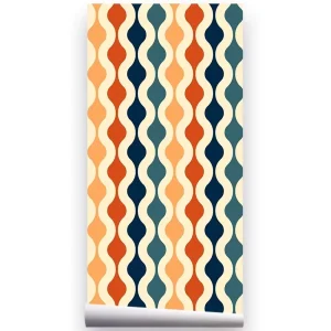Factory Modern Self-Adhesive PVC Waterproof Peel Stick Wallpaper for Bedroom Hotel Use Geometric Pattern
