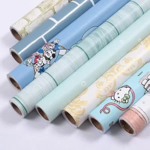Factory Modern Self Adhesive Wall Paper PVC Waterproof Peel Stick Wallpaper Home Decorative Wallpapers Wall Coating