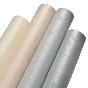 Factory Modern Sound Absorbing Non Woven Linen Texture Household Living Room Bedroom Studies Wallpaper SD0504