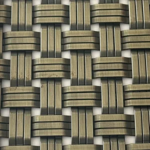 Factory Outlet Crimped Stainless Steel Woven Galvanized Wire Mesh Woven Fabric Screen for Wallpaper Decorative Metal