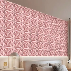 Factory PVC 50*50 cm 3D Geometric Modern Wall Panel Easy Install Waterproof Fireproof Soundproof Household Hotel