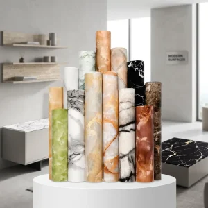 Factory Price Eco-friendly Self Adhesive Foil With Marble Color