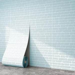 Factory Supply 3D Foam Brick Wall Rolls Self-Adhesive Decorative Wallpaper Waterproof Panels for Interior Decoration