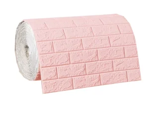 Factory Supply Long Size Roll Packing 3D Self Adhesive Brick Wallpaper For Wall Adesivo De Parede