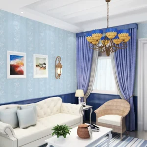 Factory Supply Vinyl Wall Paper Sticker 3D Flower Pattern Home Decoration Self Adhesive PVC Waterproof Wallpaper