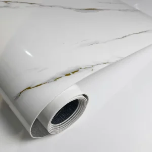 Factory White and Gold Gilt Marble Textured Wall Stickers Beautify Wall Wallpaper