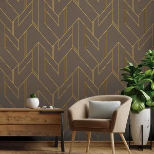 Fashion Geometrical Design Wallpaper Vinyl Wall Paper Room Design