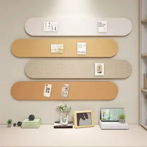 Felt Board Wall Sticker for Bedroom Decoration Felt Message Board Self Adhesive Damage Walls for Office Photos Schedule Wall Art