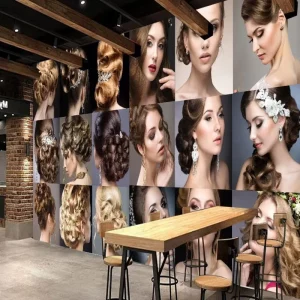 Felt Wallpaper Personalized Fashion Beauty Salon Design Faux Brick Wallpaper 3D Printing Wallpaper