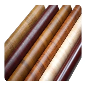 Fire Proof clear Printing Self Adhesive Vinyl Wallpaper for Home Roll Contact Paper Black Wood Designs