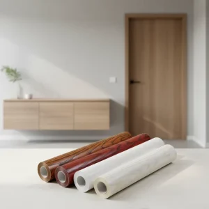 Fireproof PVC Furniture Wood Laminated Film for Cabinet Cover