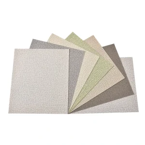 Fireproof Waterproof Vinyl PVC Modern Wallpaper Subtle Woven Texture Easy Clean Household Kitchen Bathroom Entertainment