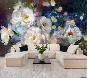 Floral Design 3D Printing Wallpaper