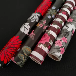 Floral Oem Room Waterproof Paintable PVC Wallpaper Rolls for Bedroom